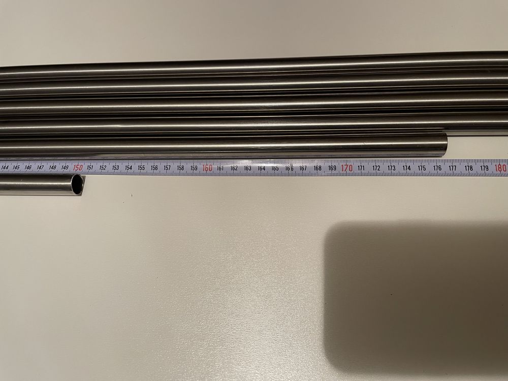 Karnisz karnisze nierdzewny żabki 150cm 180cm 200cm 210cm