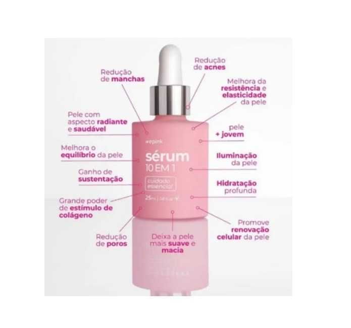 Sérum 10 em 1 - 25ml Virginia WePink Brasileiro