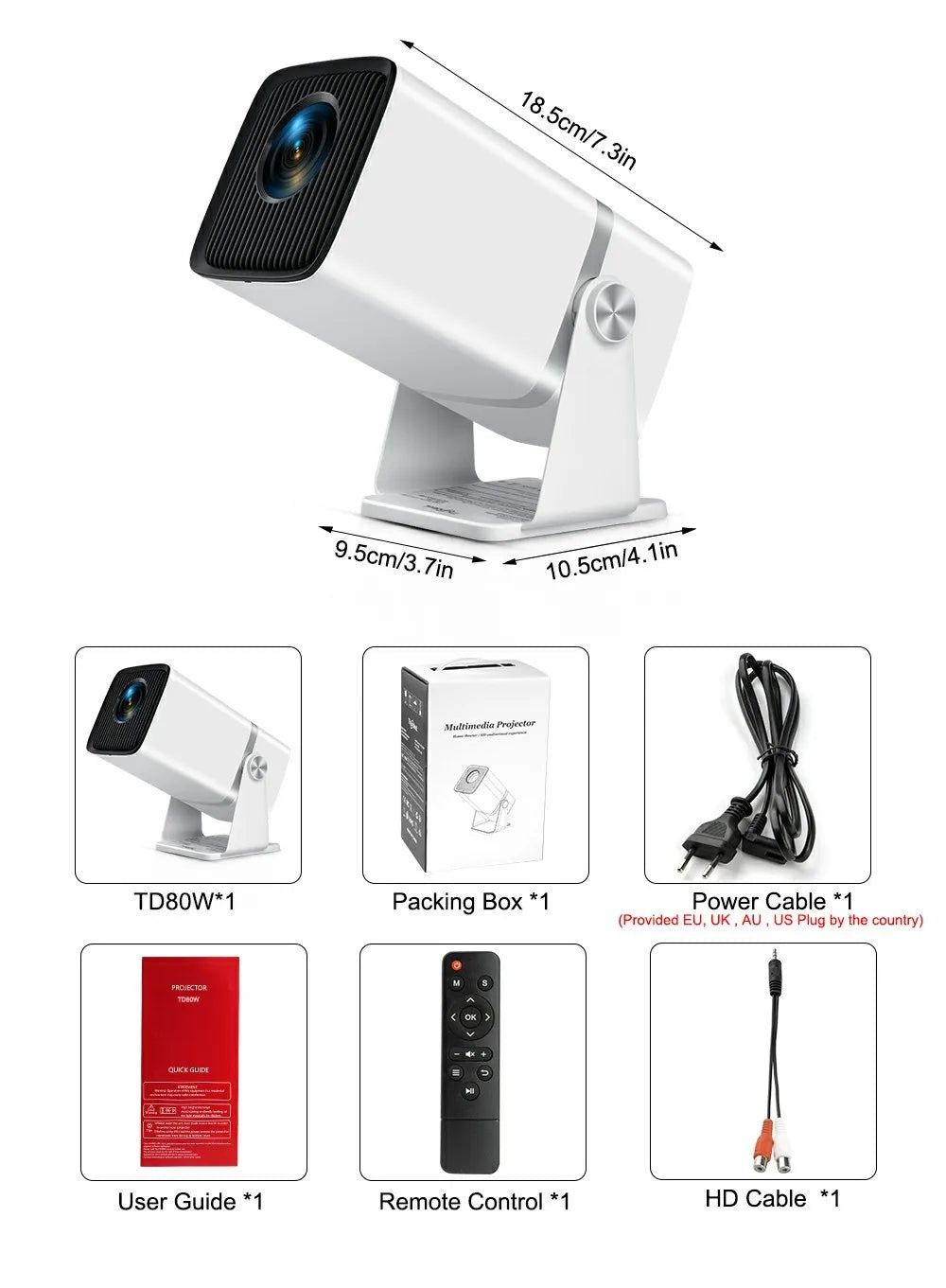Projector ThundeaL TD80W