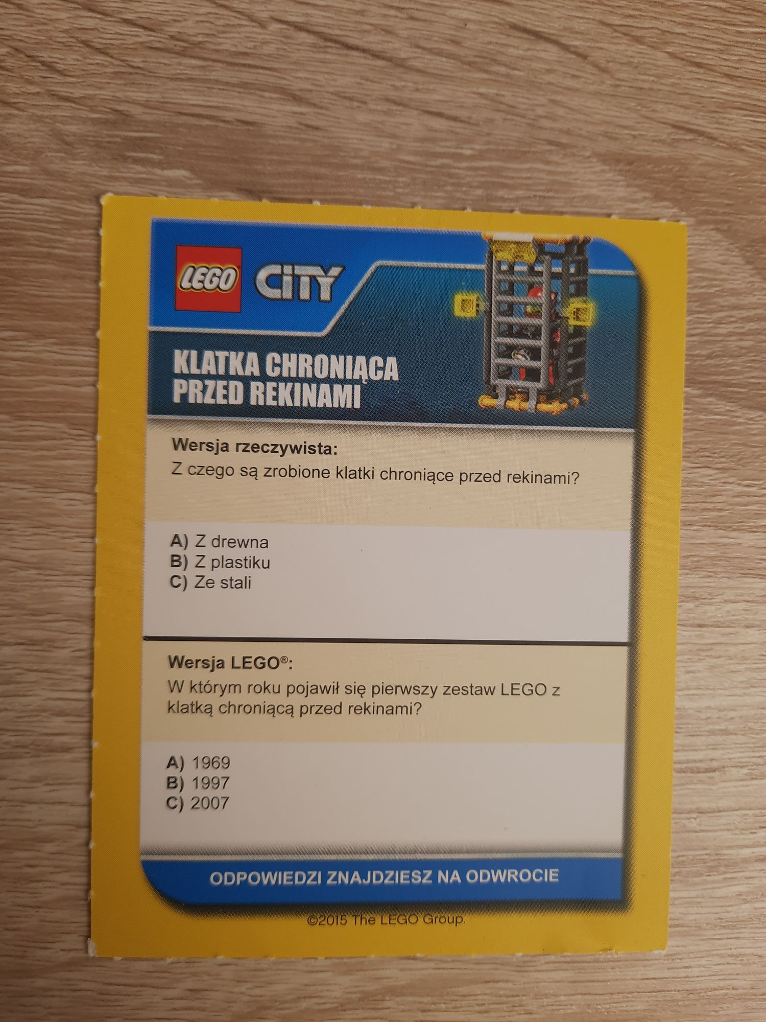 Karty - Pytania i Odpowiedzi LEGO City 36szt.