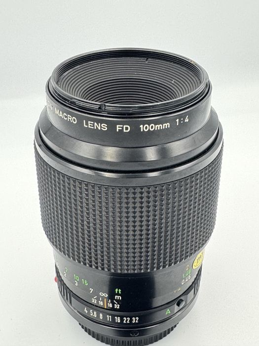 Canon Fd 100 macro 1:4 Mint + Canon Tube 50 Zestaw