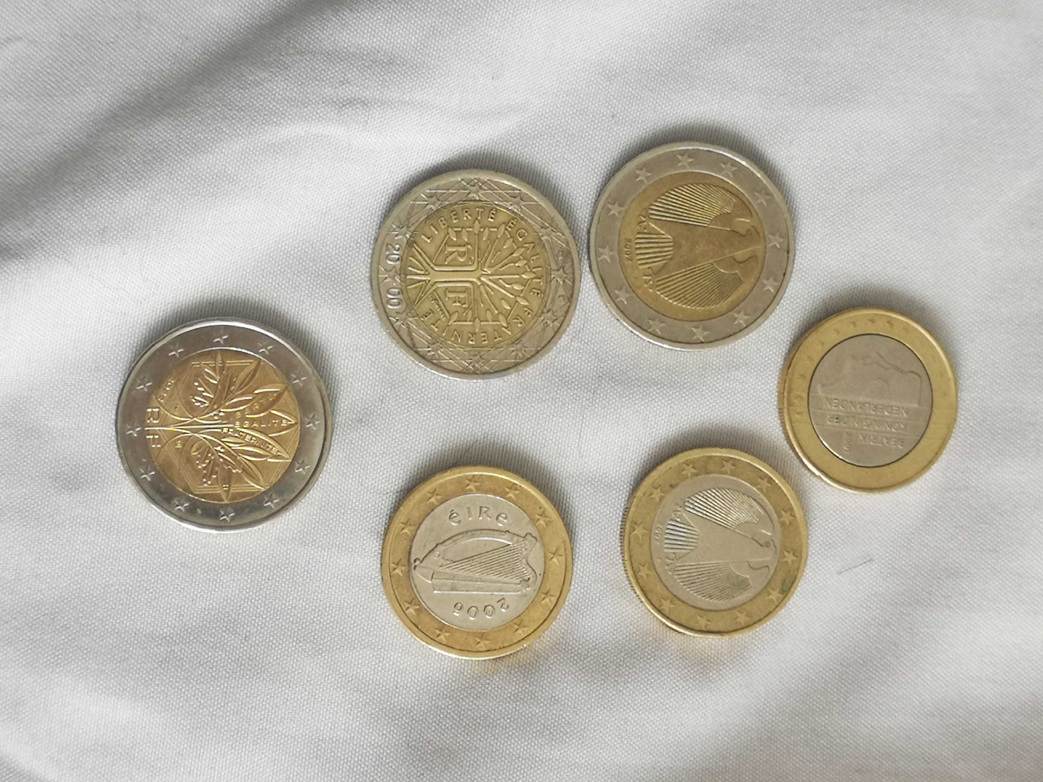 Moedas raras de 1€ e 2€
