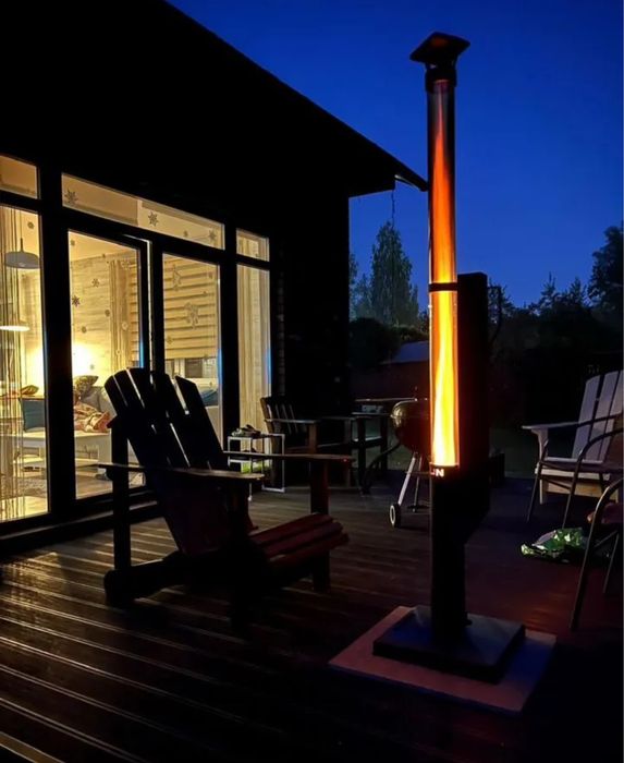 Уличный пеллетный камин вуличний камін