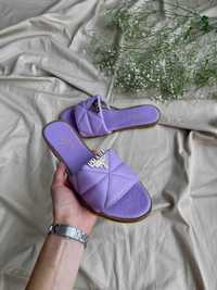 АКЦІЯ! Жіночі шльопанці Prada Slides ‘Purple’ (36-41 р.)
