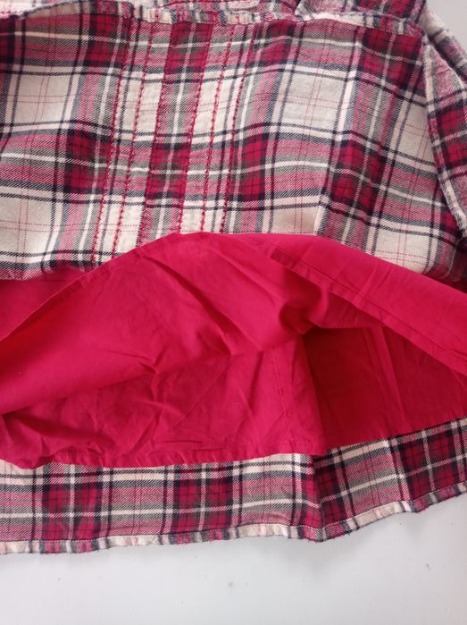 Piękna sukienka w kratkę 146 + gratis