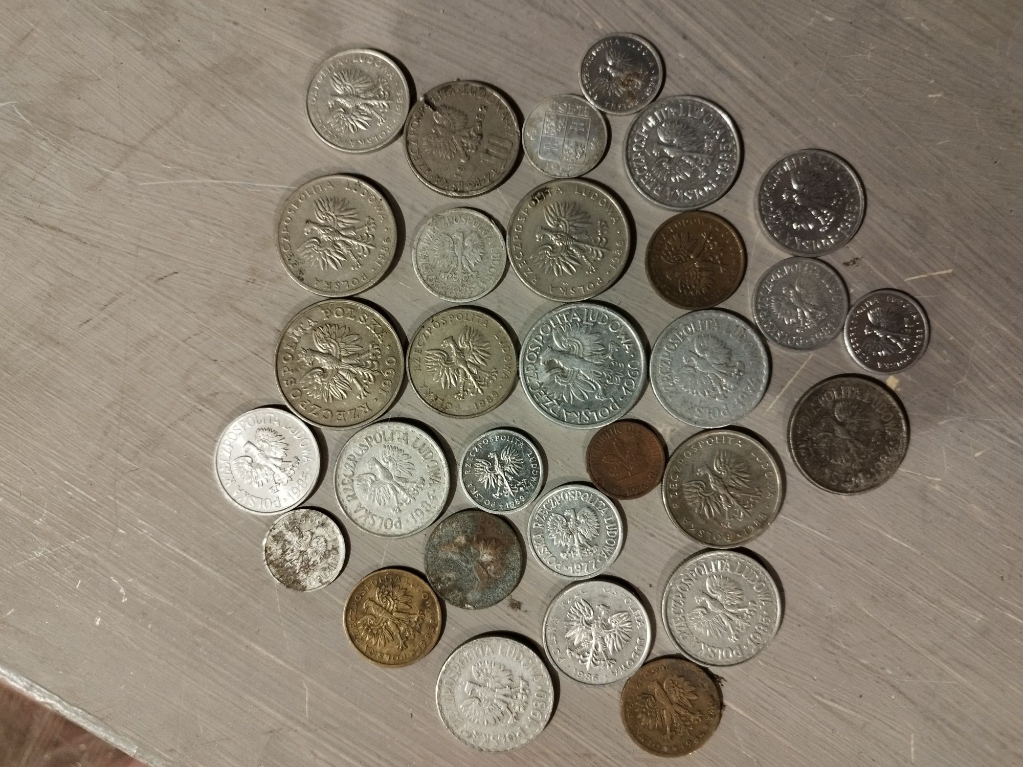 Tanio Stare Polskie monety około 30sztuk