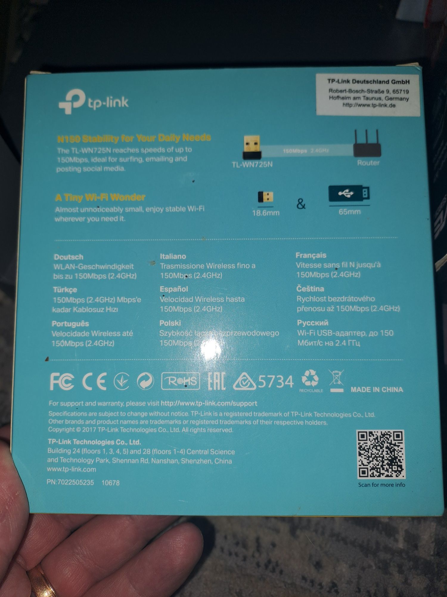 Placa wifi Nano tp-link