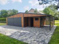 Garaż Blaszany 6x6 6x7 4x6 Blachodachówka Profil Garaże Drewnopodobne