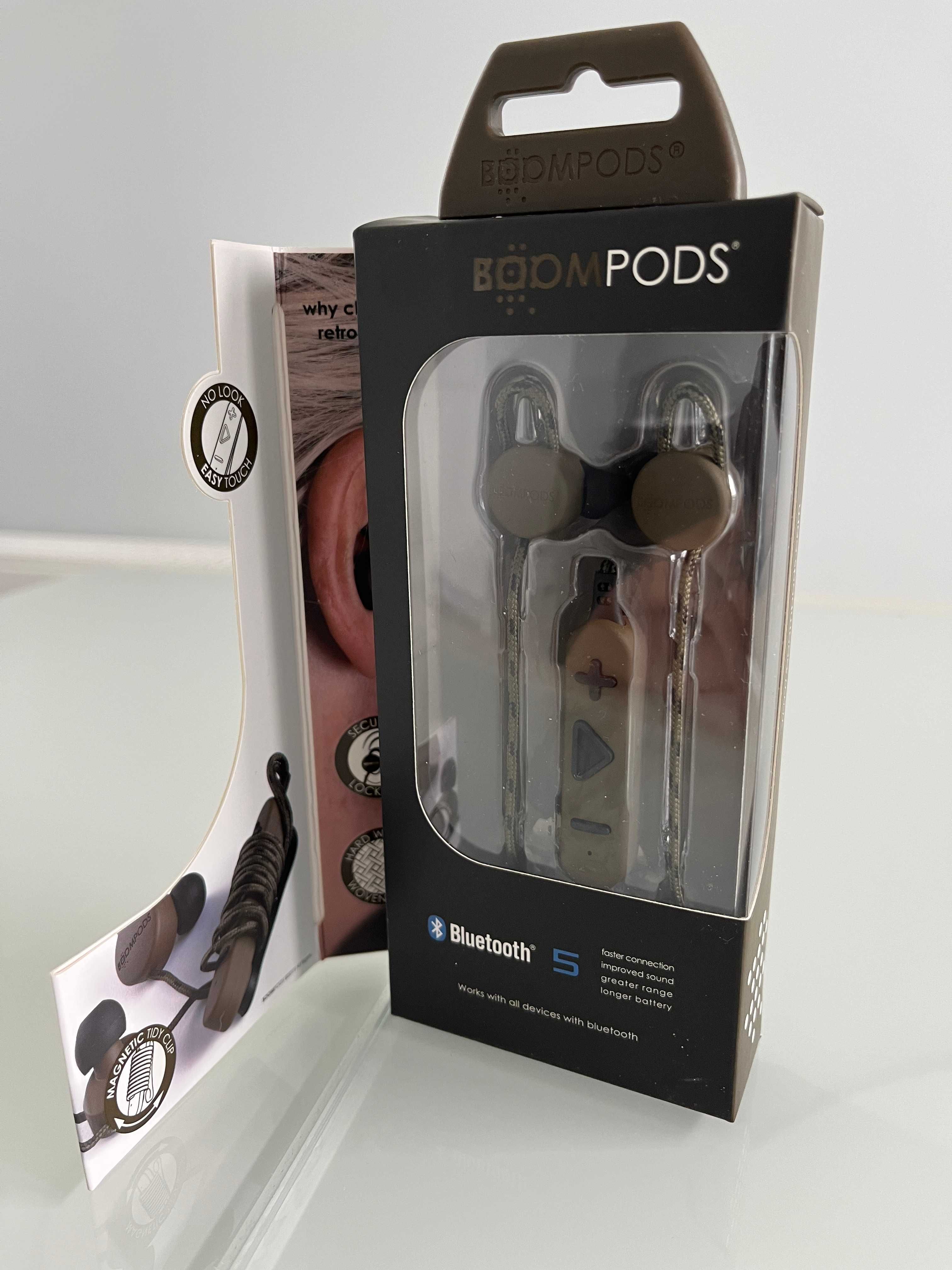 NOWE Słuchawki bezprzewodowe BOOMPODS Retrobuds