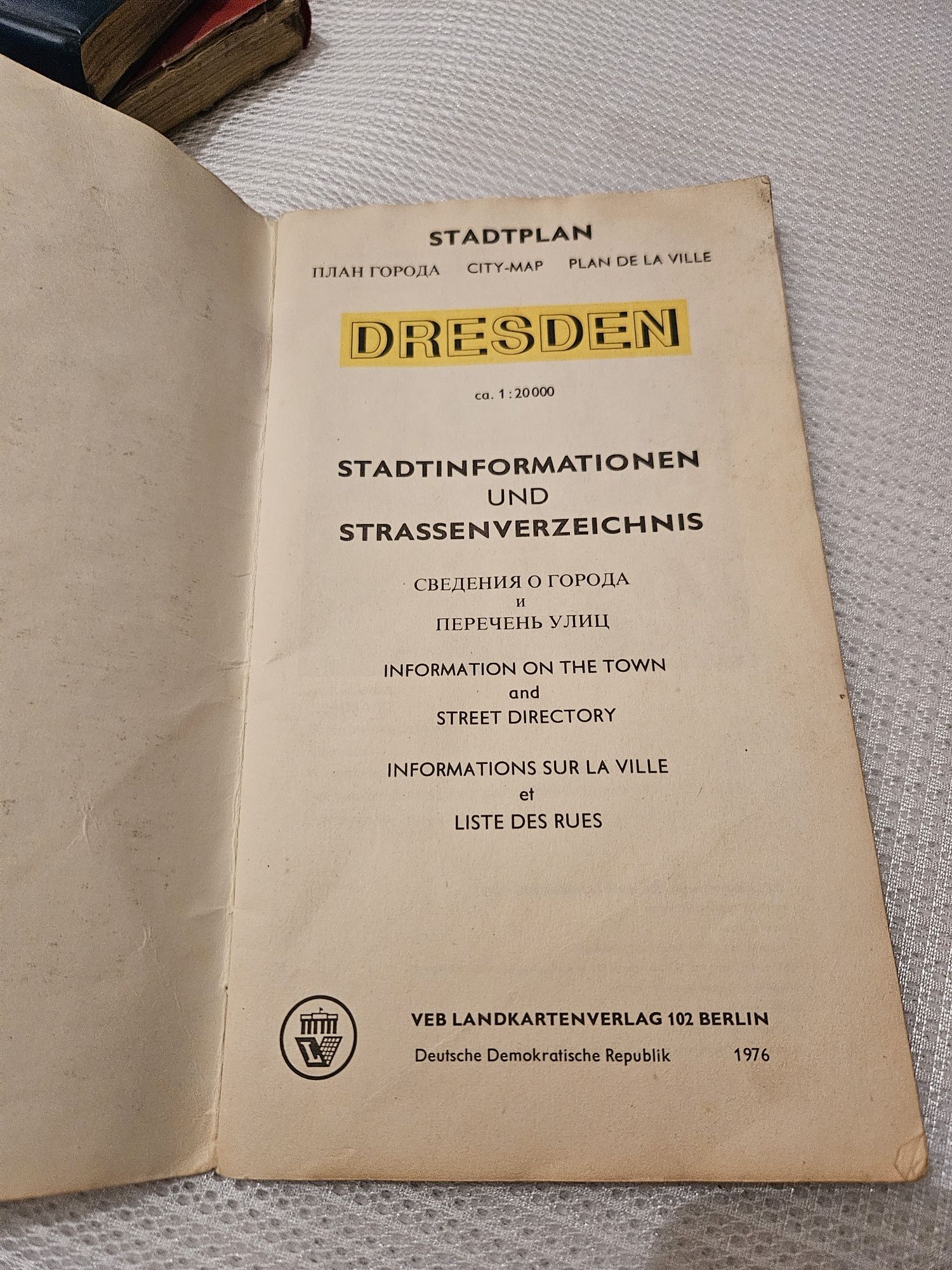 Drezno plan miasta ddr prl