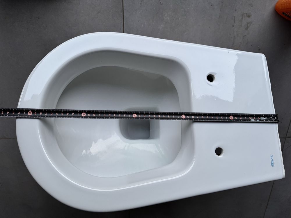 Miska WC Sanitana GLAM wolnoopadajaca rimless (sama miska)