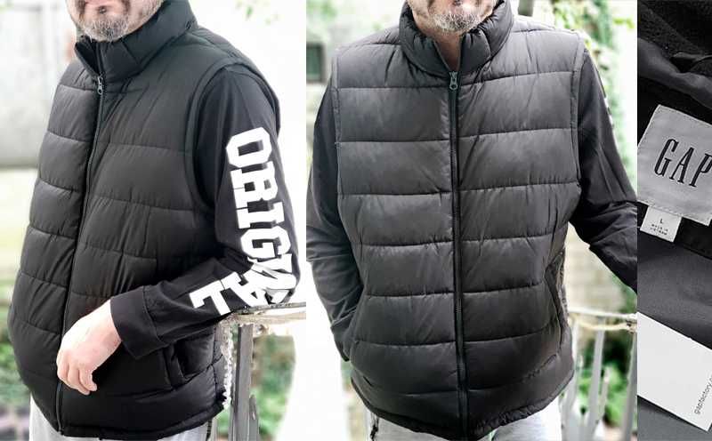 Жилет безрукавка зимняя на куртку GAP р.L original унисекс оверсайз