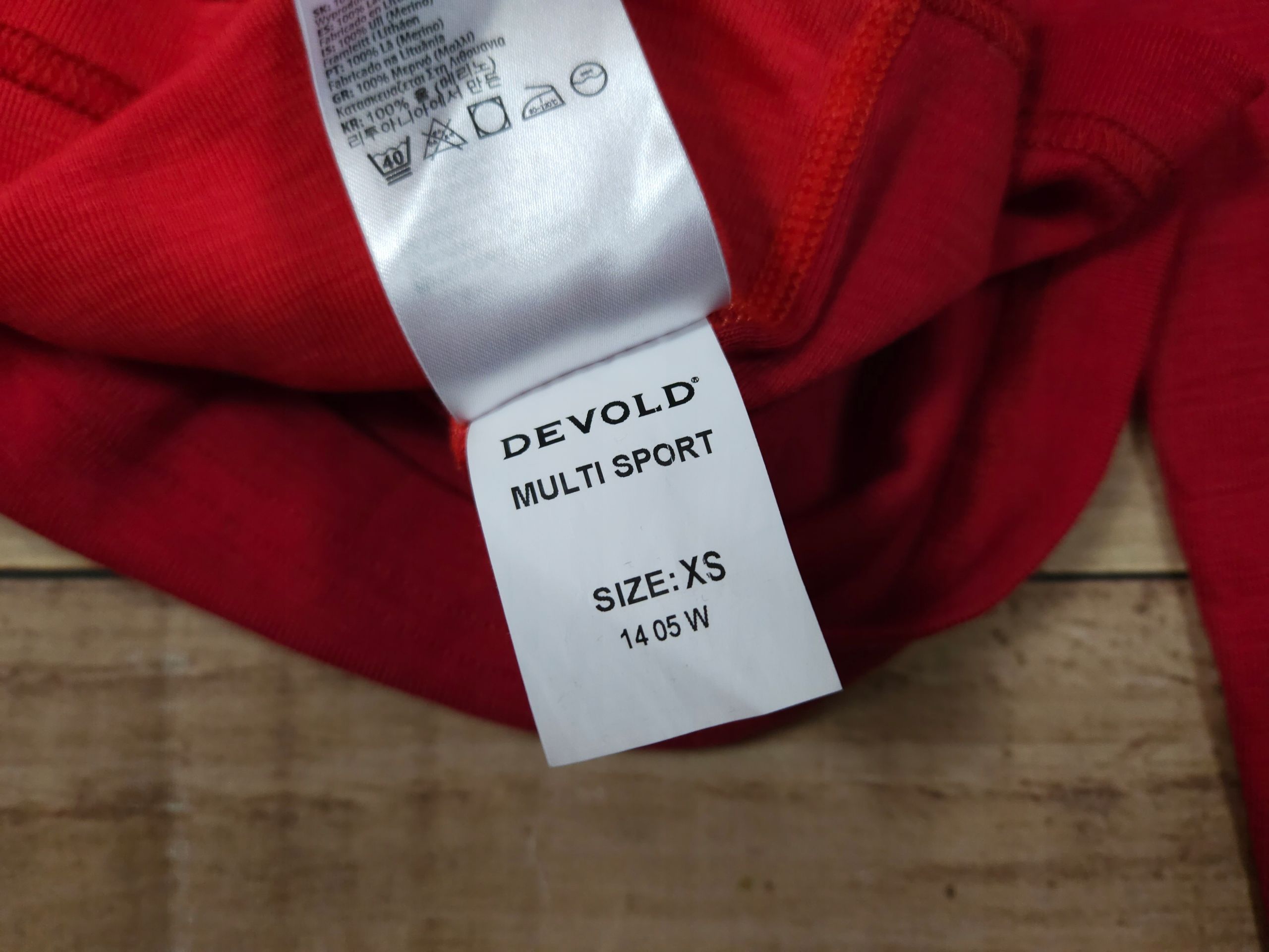 DEVOLD Multisport Bluzka Termo aktywna 100 % Merino Damska r. XS
