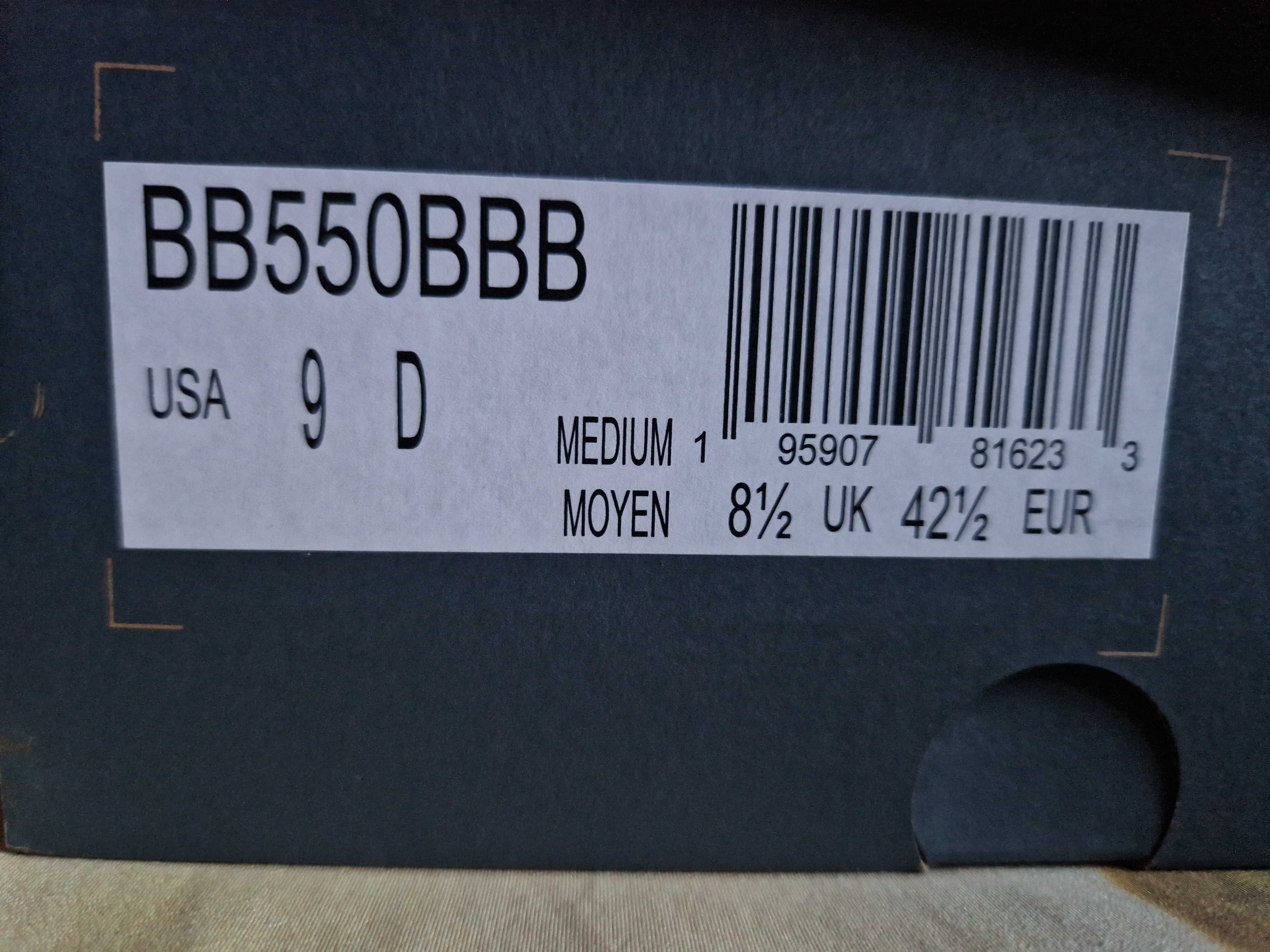 NEW BALANCE 550 Sneakersy Buty Męskie 42.5 Oryginalne