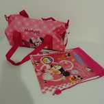 Nowa torba sportowa i worek na kapcie buty minnie