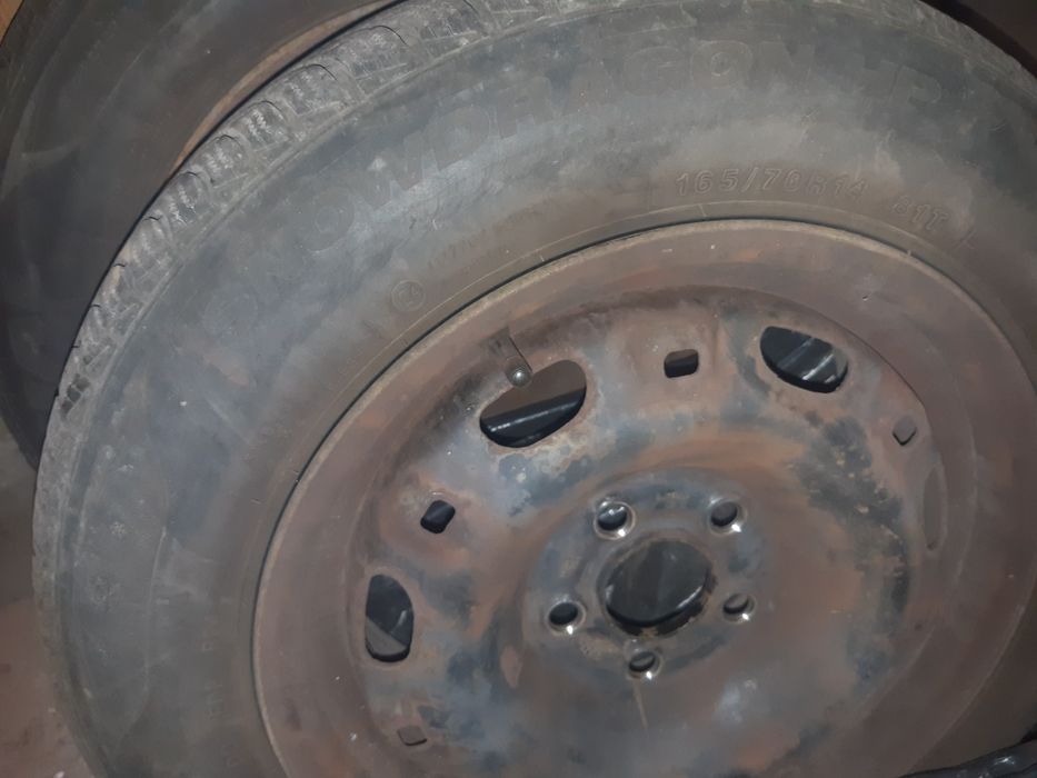 4 Koła R14 felga 5x10 opony zimowe 165/70