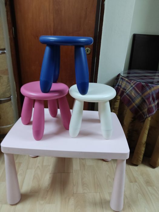 Mesa e cadeiras criança ikea