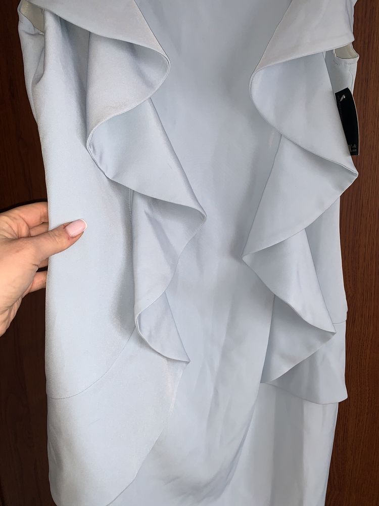 Sukienka błękitna Ptak Moda Rzgów Rozmiar 44 Nowa