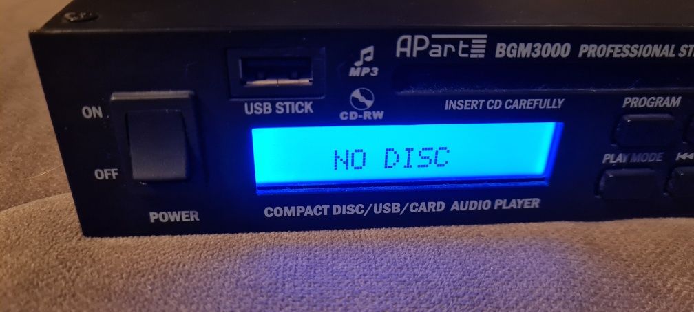 Apart BGM3000 PROFFESIONAL Stereo Music Player