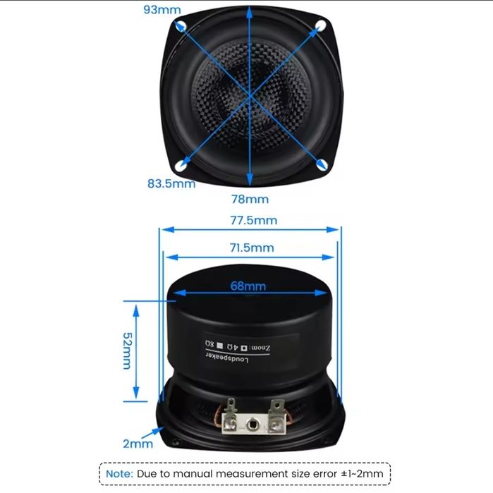 Динамік 8 Ом,25 Вт.