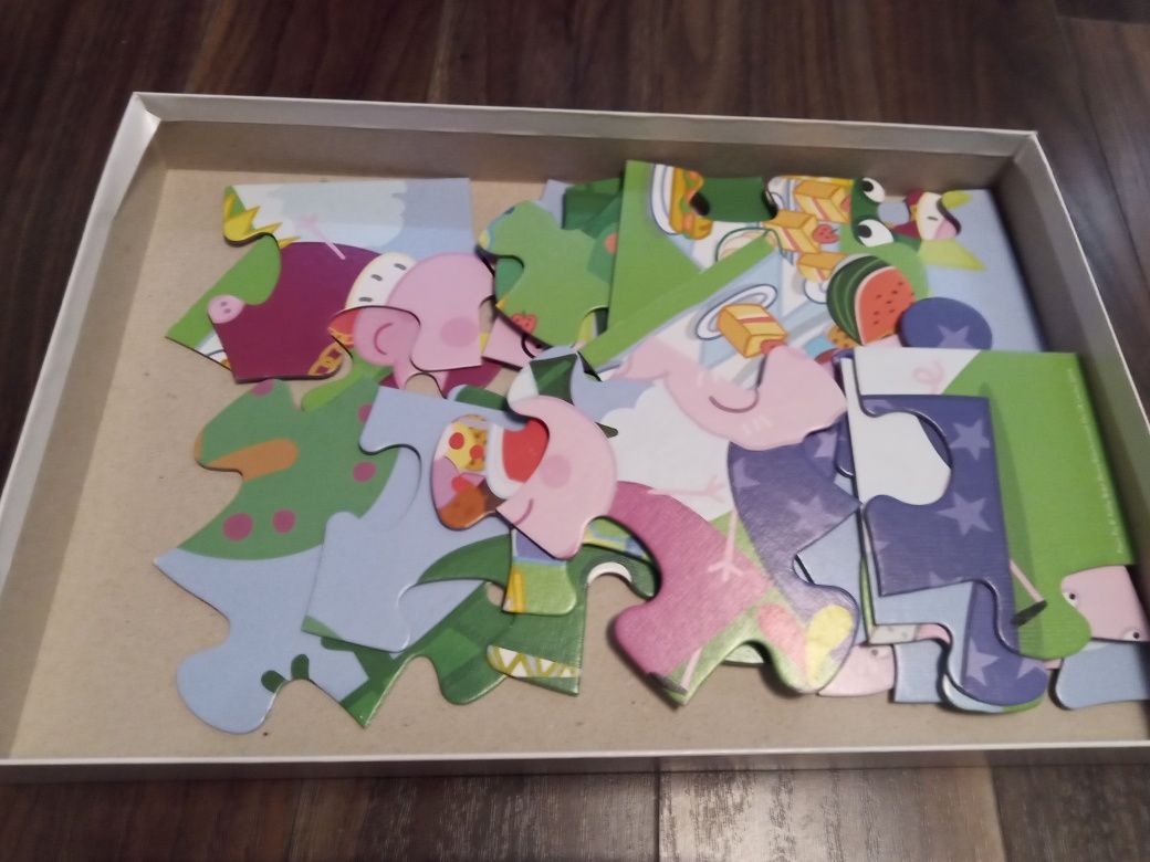 Puzzle XXL świnka Peppa i Kubuś Puchatek