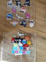 Sanrio litry hello toppery akrylowe na babeczki torta