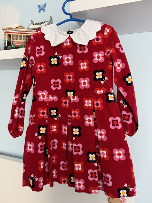 Conjunto Vestido Jacadi e camisola com gola 5 anos