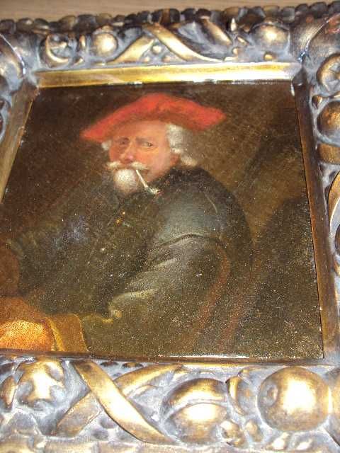 Stary portret holenderski w pięknej ramie