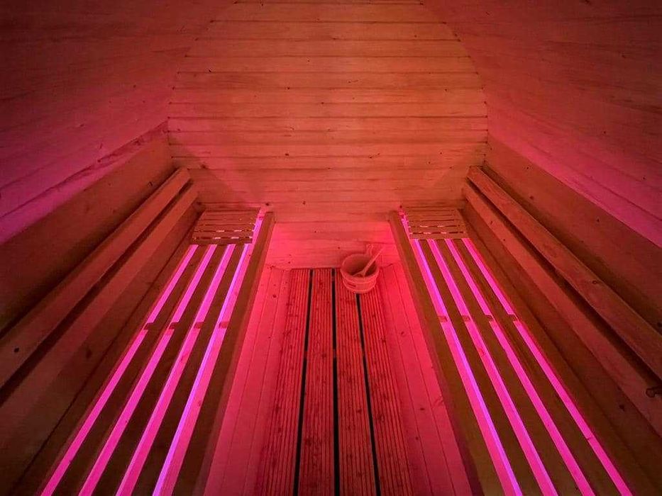 Sauna beczka 1,8m do samodzielnego montażu. Kompletacja FULL