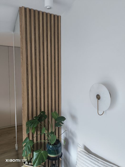 Lamele ścienne 3x4 cm, wysokość 275 cm (dąb amerykański)