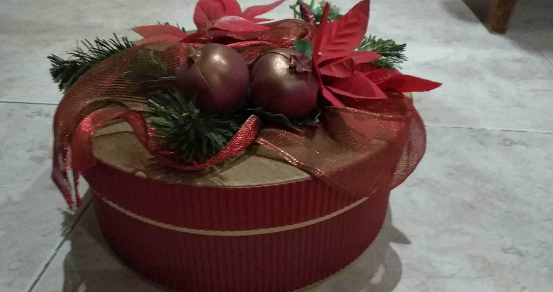 Caixa de Natal em cartão