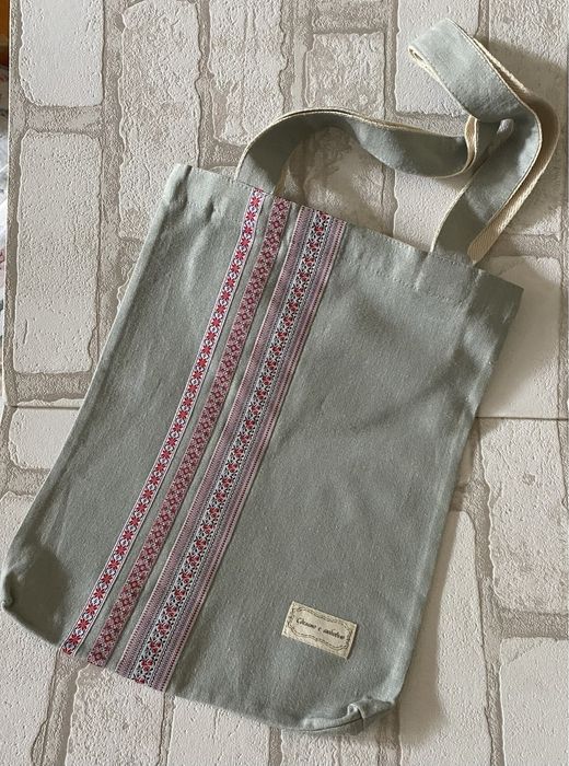 Сумка- шопер лен