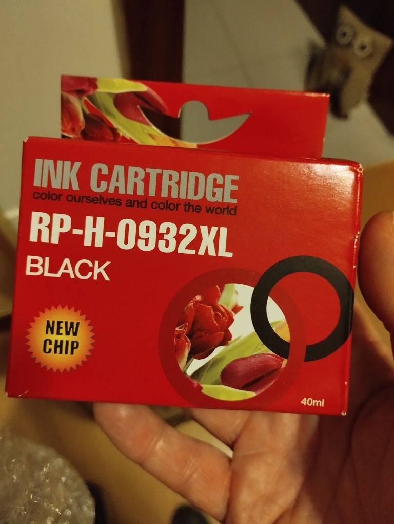 Cartucho de tinta preta para impressora HP