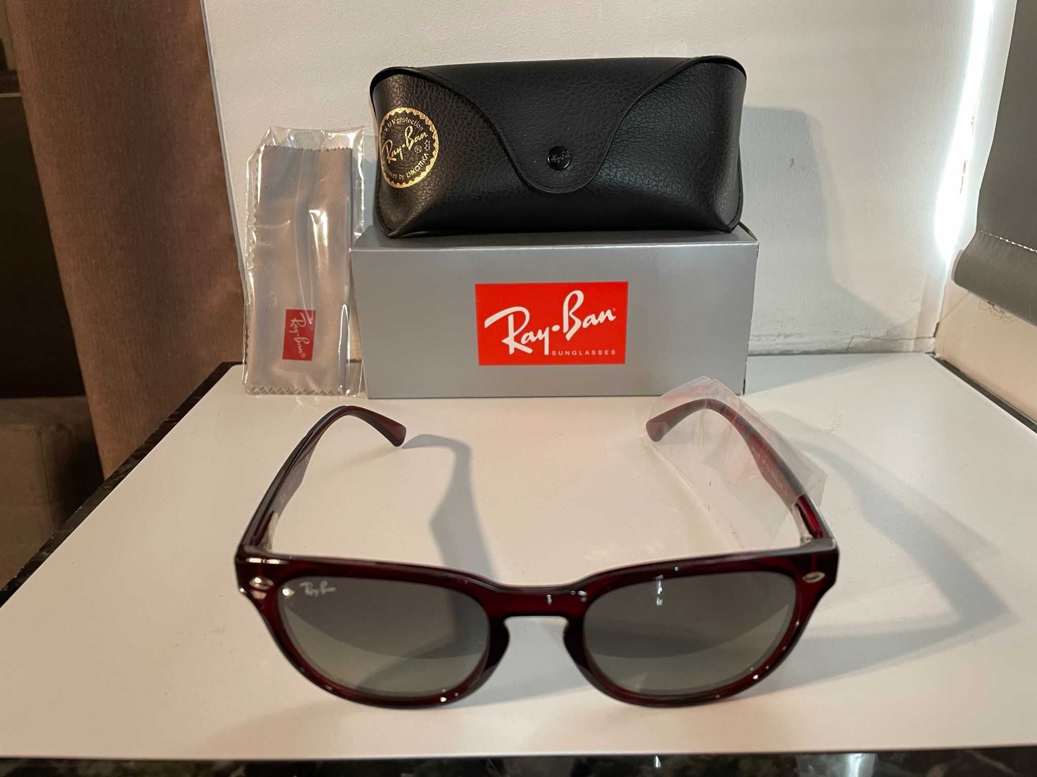 Очки Ray-Ban RB4140 Wayfarer Red Rubin/Crystal  Оригинал из США