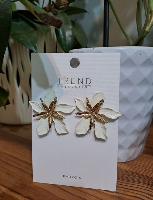 Nowe kolczyki kwiaty parfois na prezent
