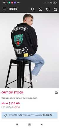 WeSC once bitten denim jacket