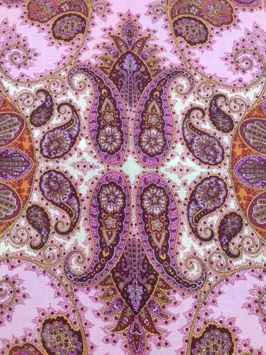 Павловопосадська хустка "Фаворит"вовняна з шовковою бахромою 125х125