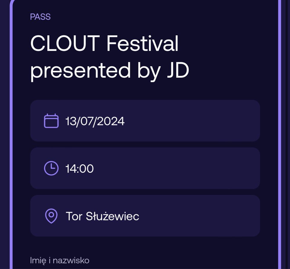 Bilet 2 Dniowy Clout Festival