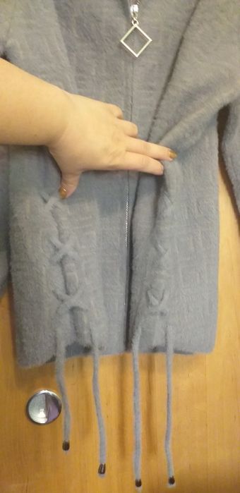 Kurtka płaszcz alpaka wzór versace szara nowa M 38 L 40 XL 42 XXL 44