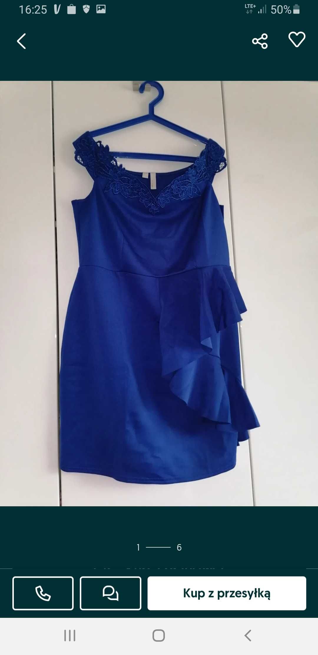Sukienka roz. 46 niebieska