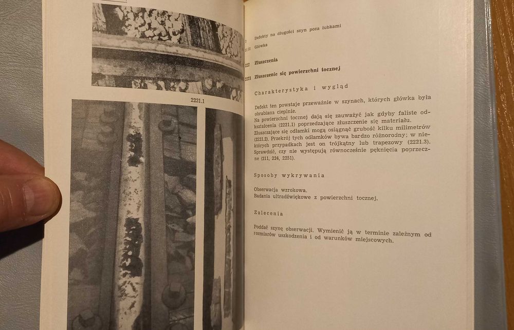 Katalog defektów szyn z 1969 roku