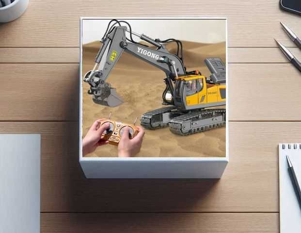 Экскаватор на пульте радиоуправлении Екскаватор на радіокеруванні