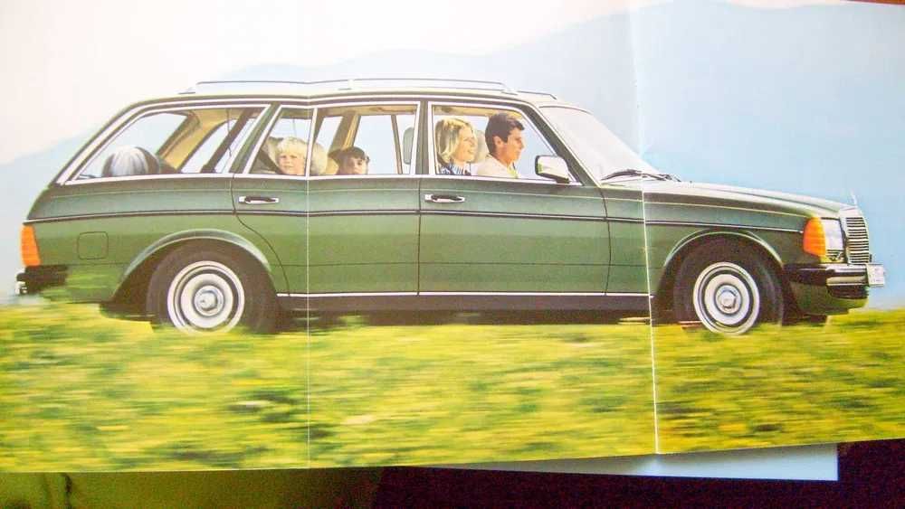 Mercedes W123 T-Modell / kombi S123 / 1980 prospekt 64 str., stan BDB-