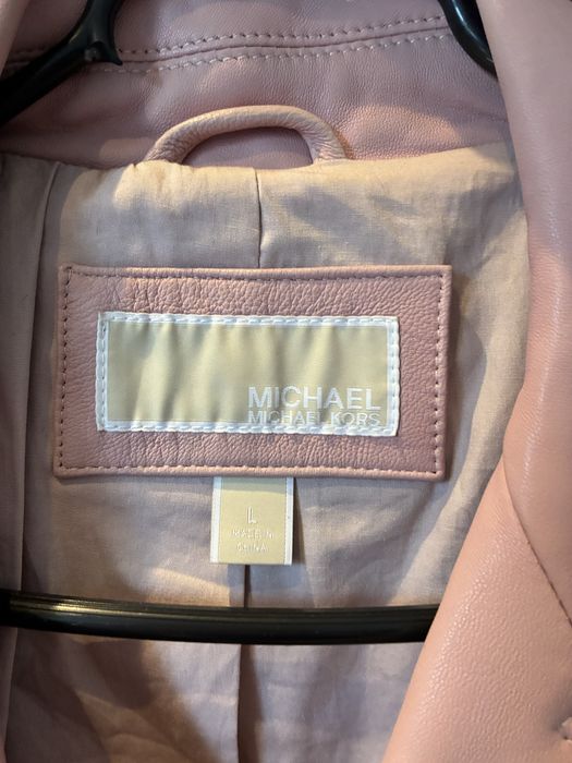 Kurtka skórzana ramoneska Michael Kors