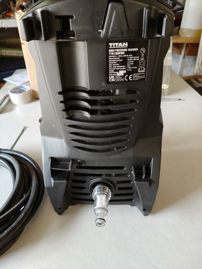 Myjka ciśnieniowa titan 1300W 100 bar