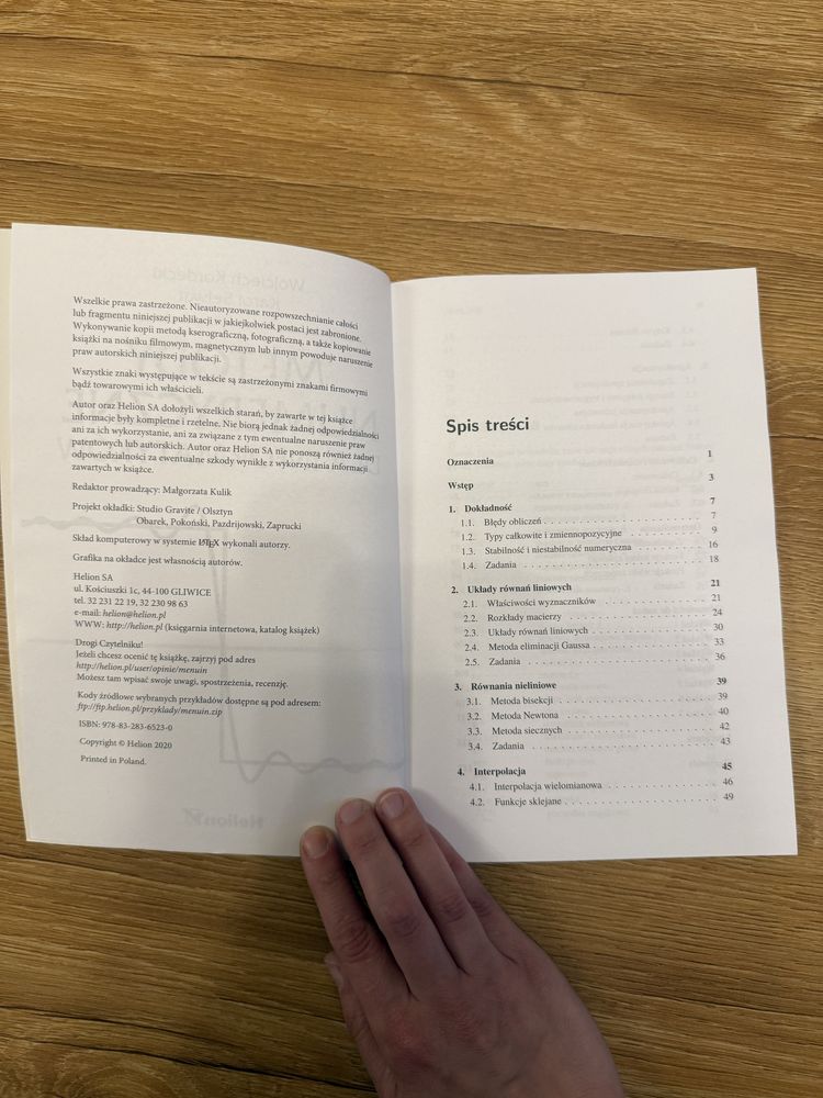Metody numeryczne dla informatyków