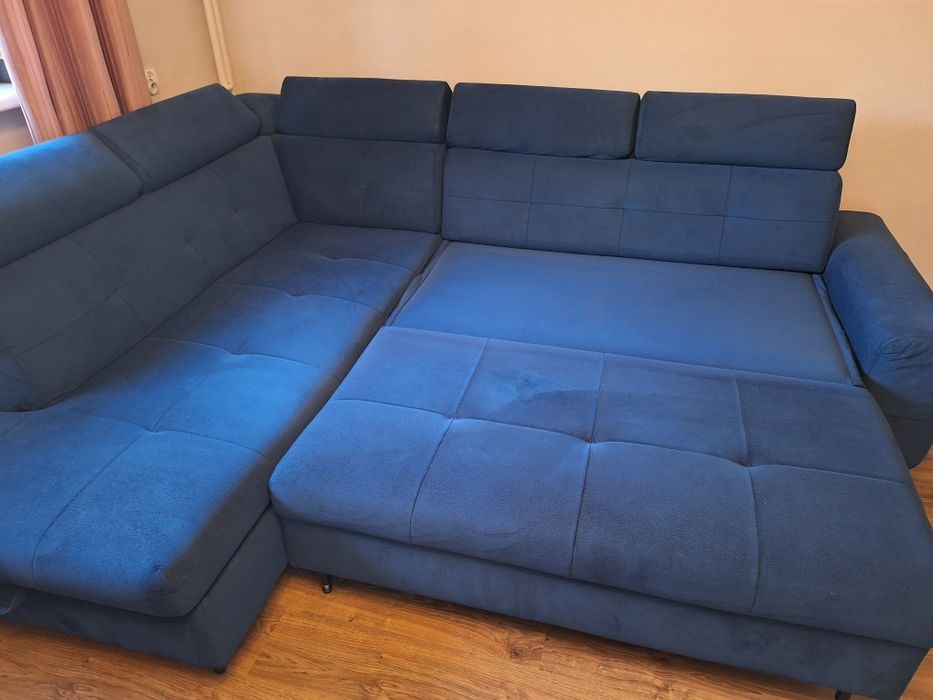 Narożnik Matras Black Red White niebieski/granatowy