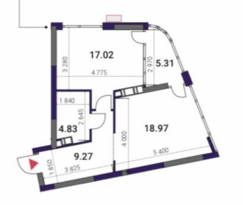 Продам однокімнатну квартиру 55,4 м2 Грейт/Great Дарницький Осокорки