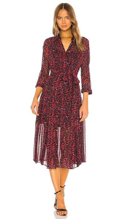 All saints eley plume dress