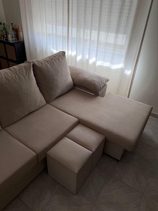 Sofá chaise longue reversível